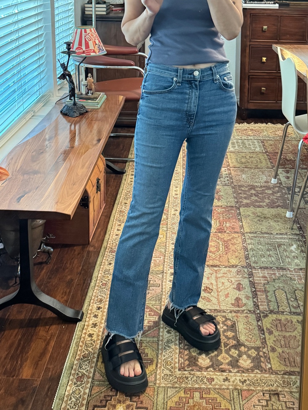 rag & bone Women's Medium Blue Straight leg Jeans Size 27